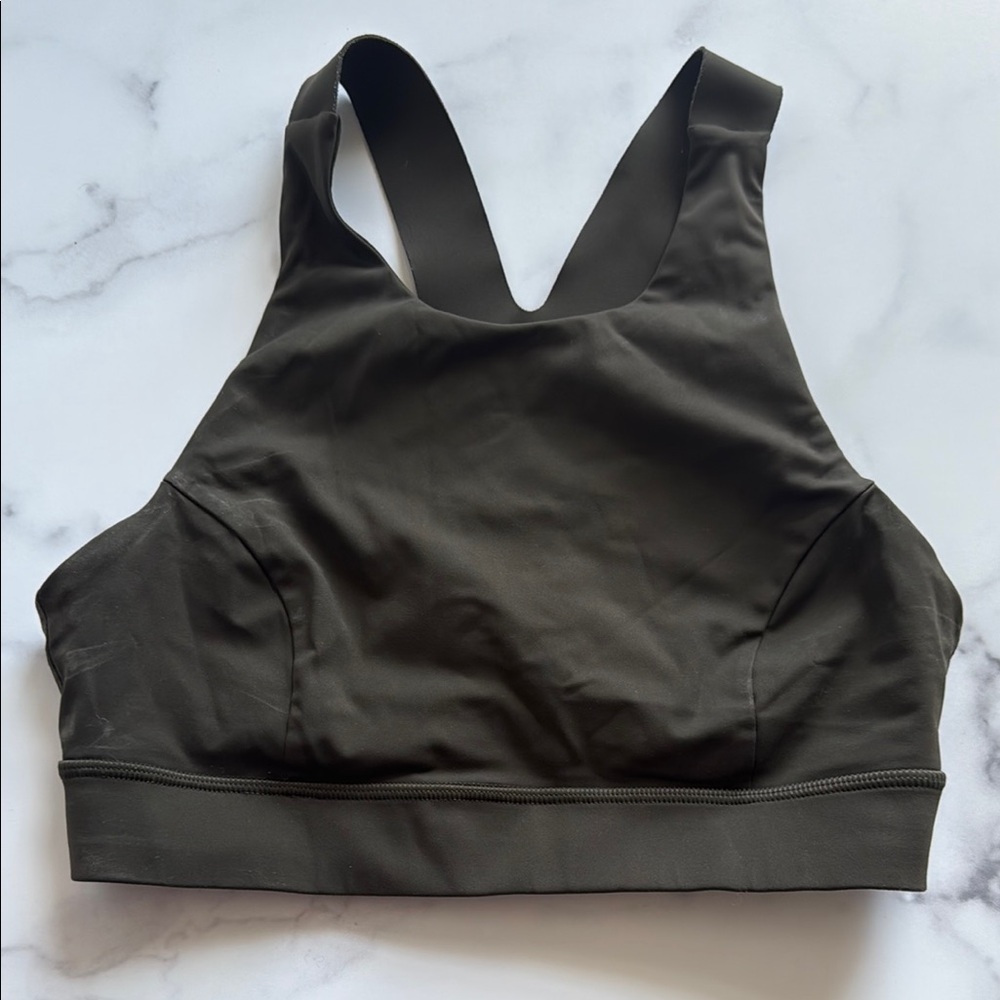 Lululemon size 6 Women's Olive Sports Bra